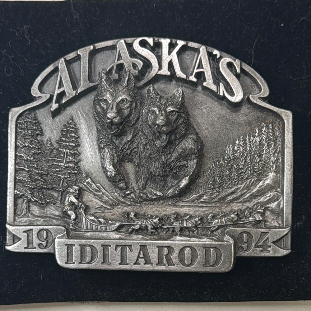 Alaska's Iditarod 1994 Belt Buckle